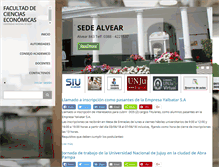 Tablet Screenshot of fce.unju.edu.ar